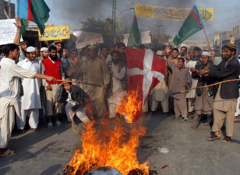 Mohammed burning people