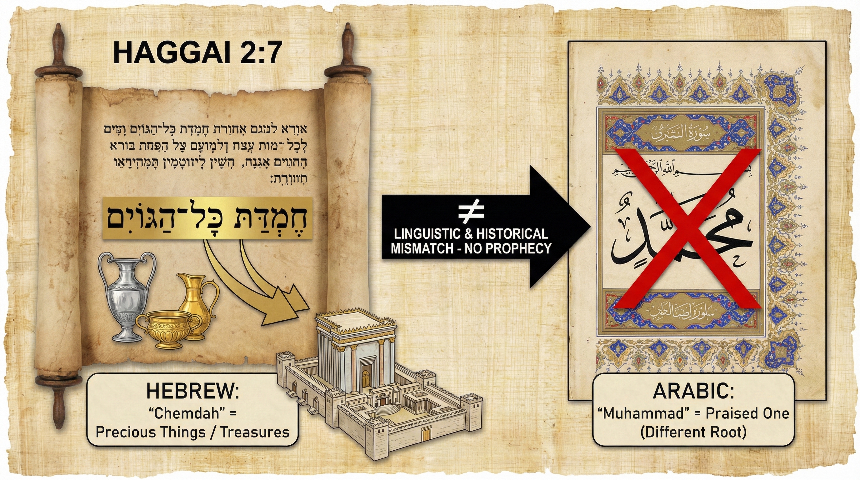 Haggai 2:7 “Desire of All Nations” Is Not a Prophecy of Muhammad